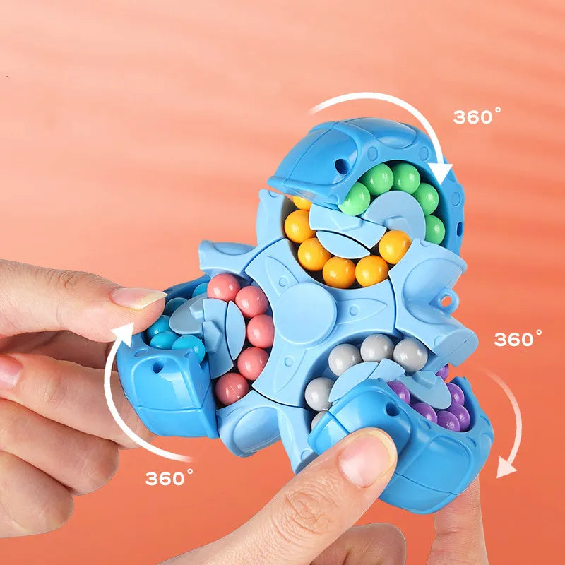 HexaSpin Fidget Toy: Educational Magic Disk for Kids