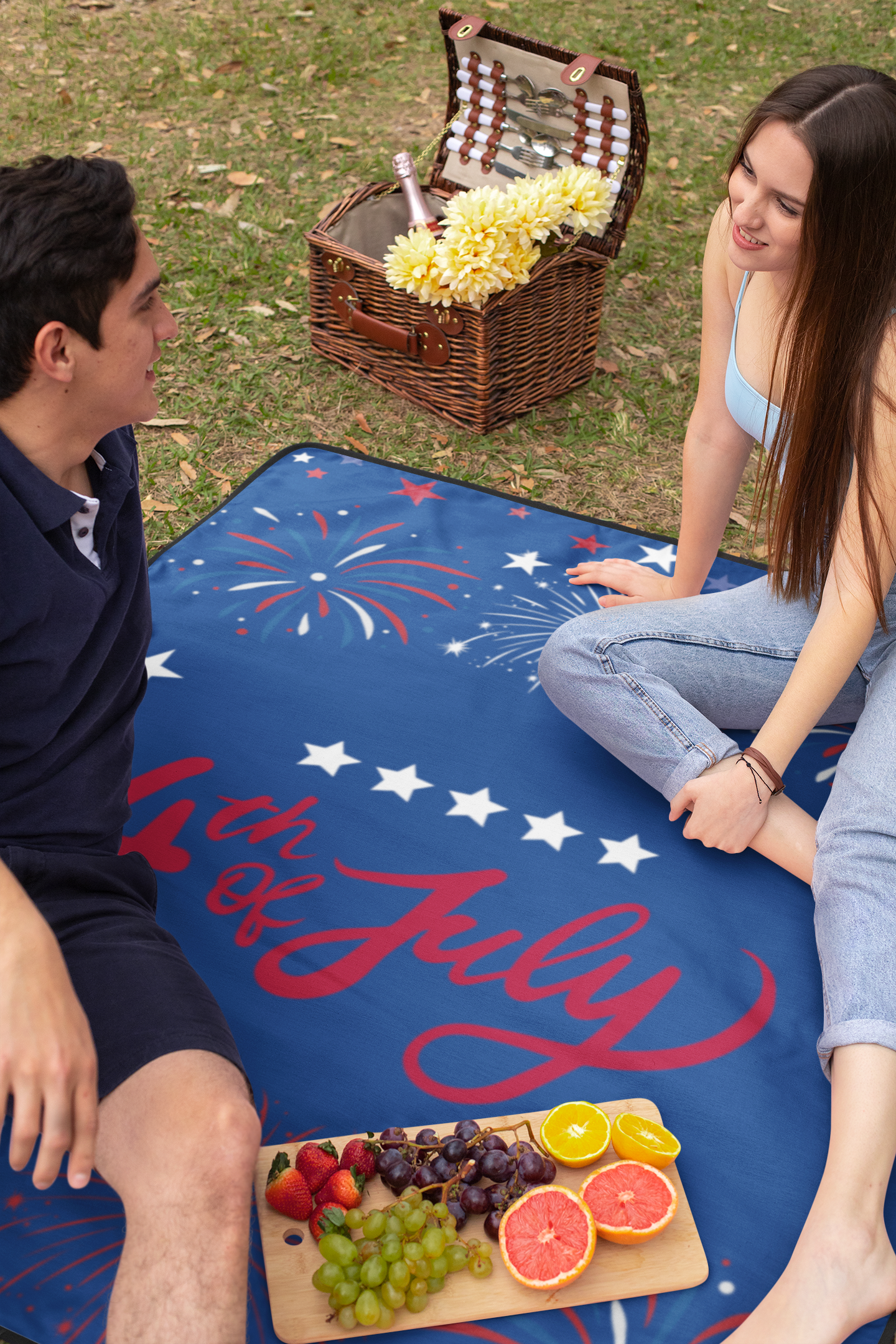 4th of July Premium Picnic Blanket