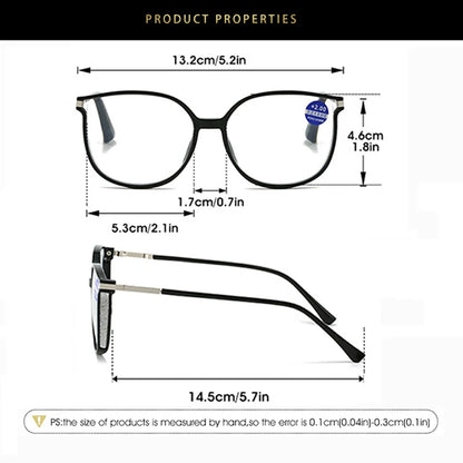 New Fashionable Reading Glasses Anti Blue Light Presbyopia Glasses Men Women Large Frame Presbyopia Glasses Casual Eyeglasses