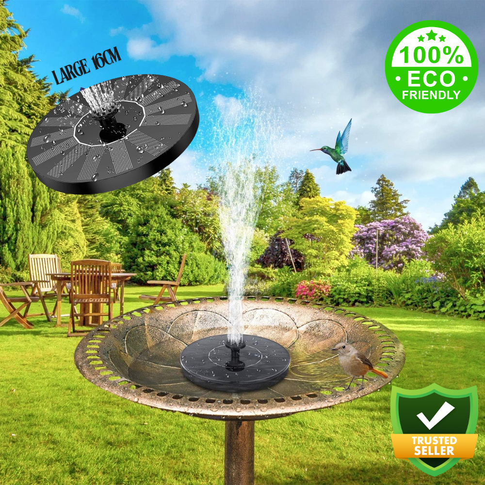 Ultimate Solar Oasis Garden Fountain